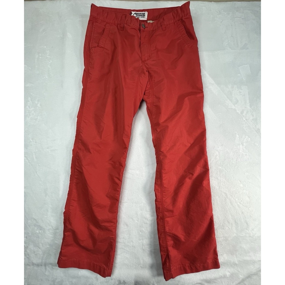 Mountain Khakis Mens 35 x 32 Red Pants‎ Broadway Fit Outdoor Chino